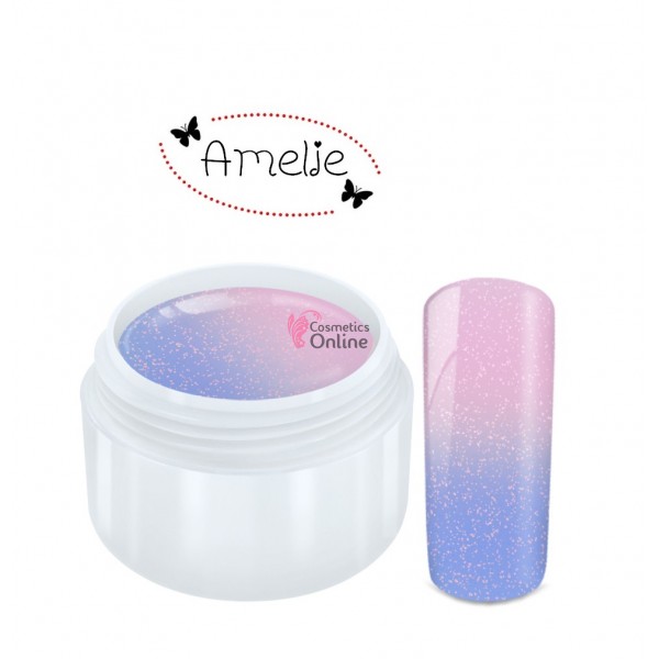 Gel UV Amelie cameleon violet- roz violet cu sclipici 5ml